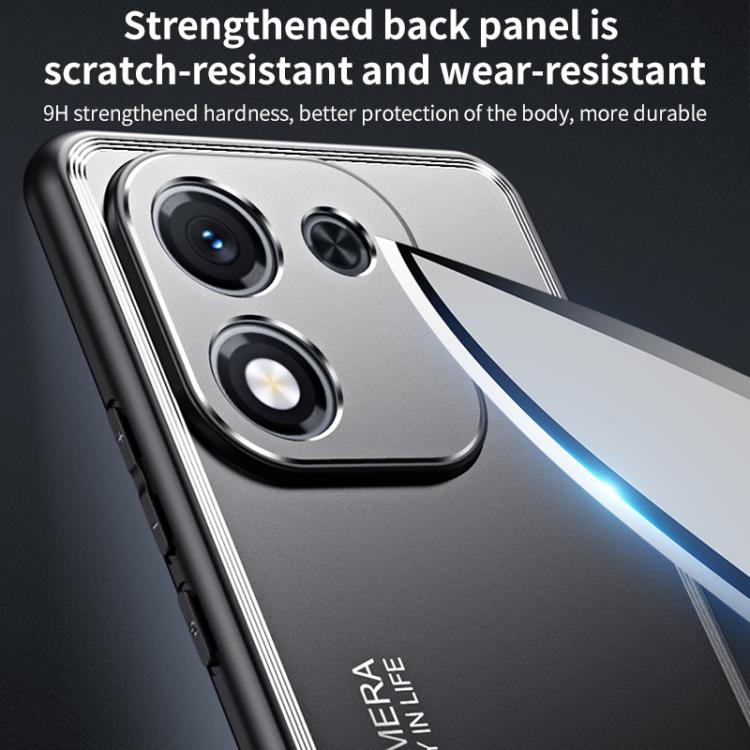 For Honor X70i Frosted Metal Phone Case