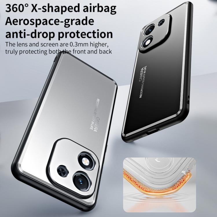 For Honor X70i Frosted Metal Phone Case