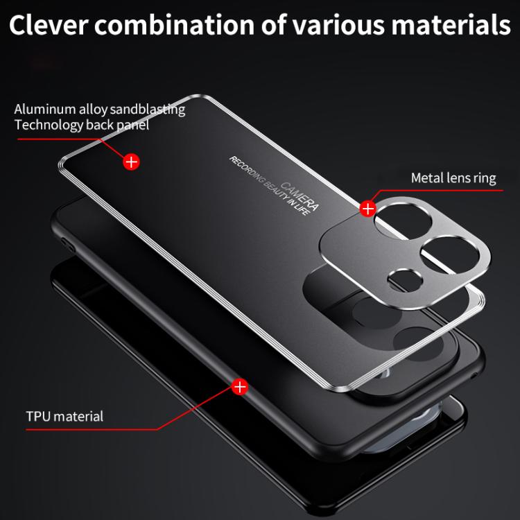 For Honor X70i Frosted Metal Phone Case