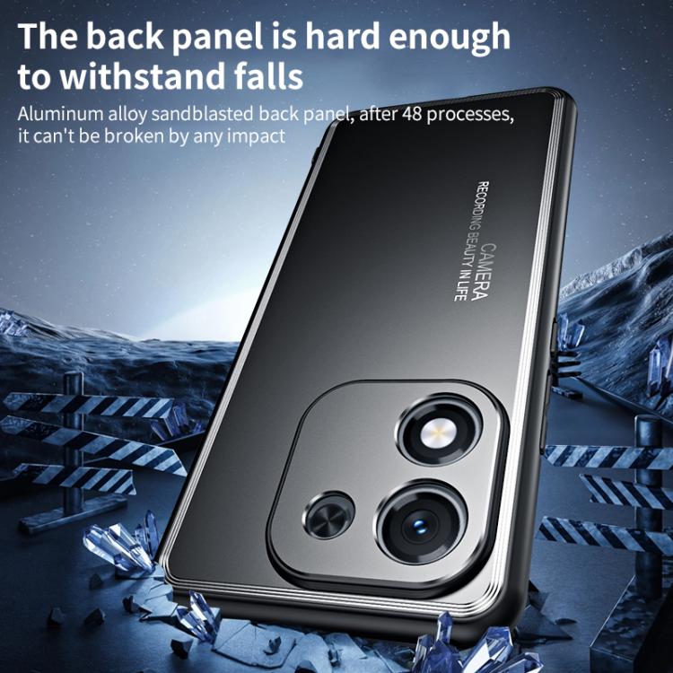 For Honor X70i Frosted Metal Phone Case