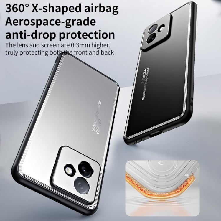 For Honor X60 GT Frosted Metal Phone Case