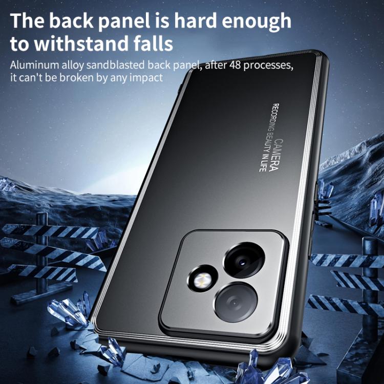 For Honor X60 GT Frosted Metal Phone Case