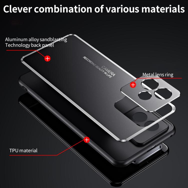 For Honor X60 GT Frosted Metal Phone Case