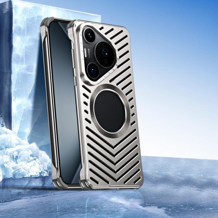 For Huawei Pura 70 Cooling MagSafe Magnetic Metal Phone Case