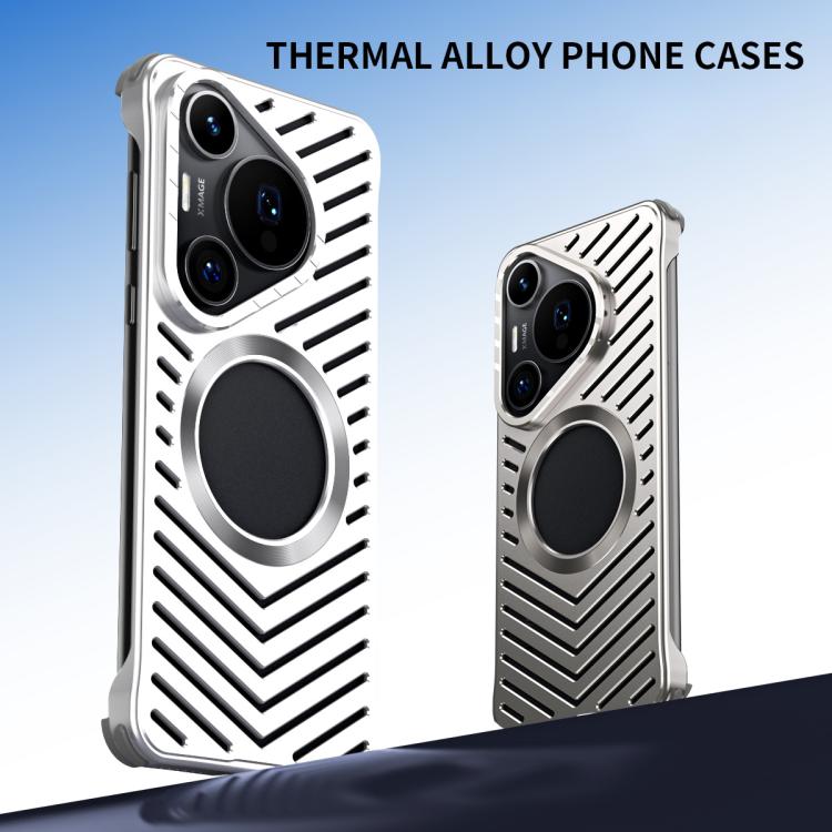 For Huawei Pura 70 Ultra Cooling MagSafe Magnetic Metal Phone Case