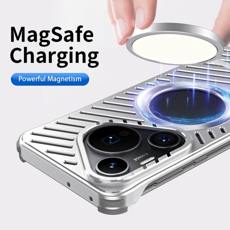 For Huawei Pura 70 Cooling MagSafe Magnetic Metal Phone Case