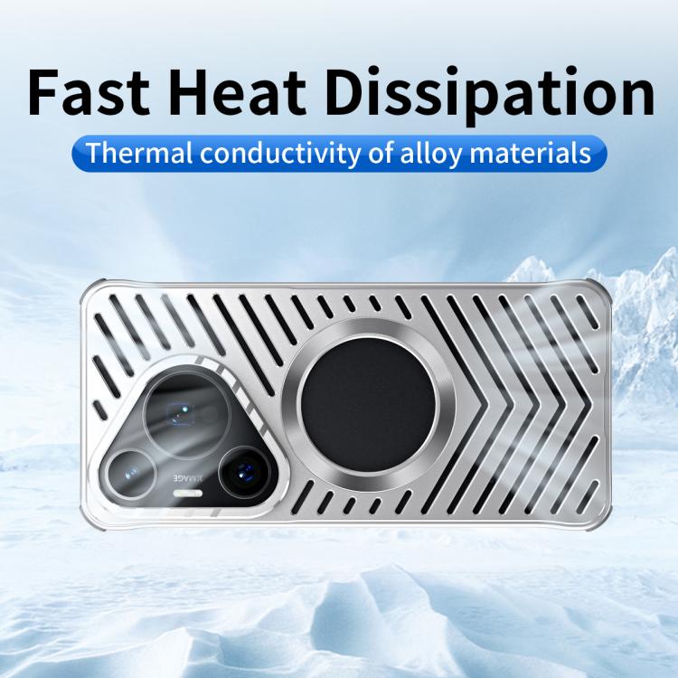 For Huawei Pura 70 Pro / 70 Pro+ Cooling MagSafe Magnetic Metal Phone Case