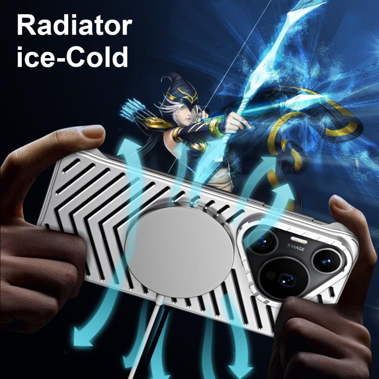 For Huawei Pura 70 Ultra Cooling MagSafe Magnetic Metal Phone Case