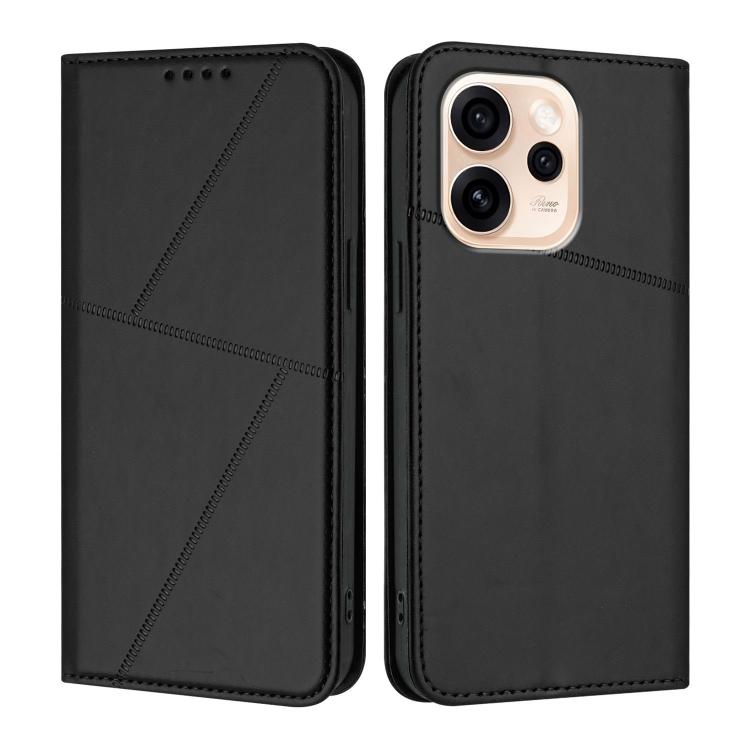 For OPPO Reno15 5G Global Strong Magnetic Frosted Flip Leather Phone Case