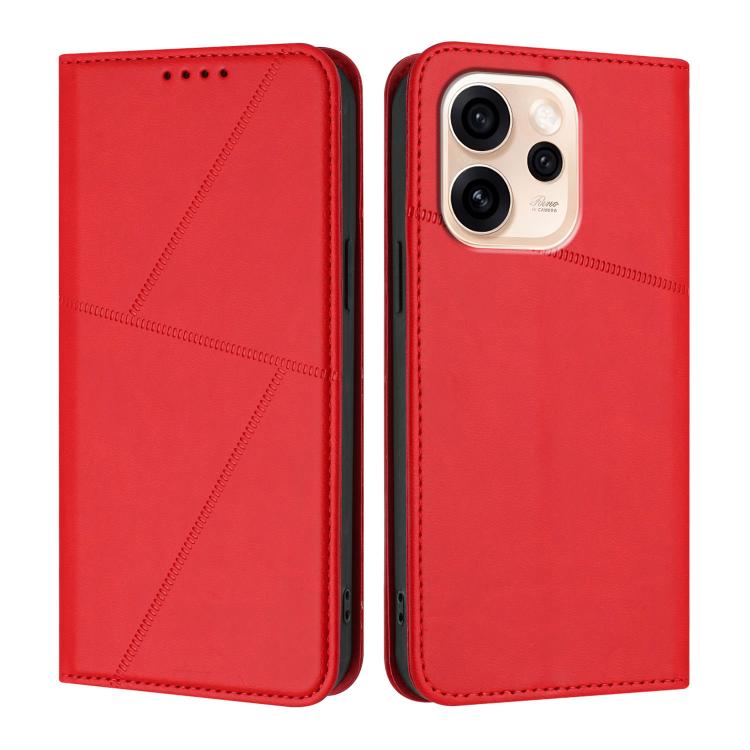 For OPPO Reno15 Pro Max 5G Global Strong Magnetic Frosted Flip Leather Phone Case