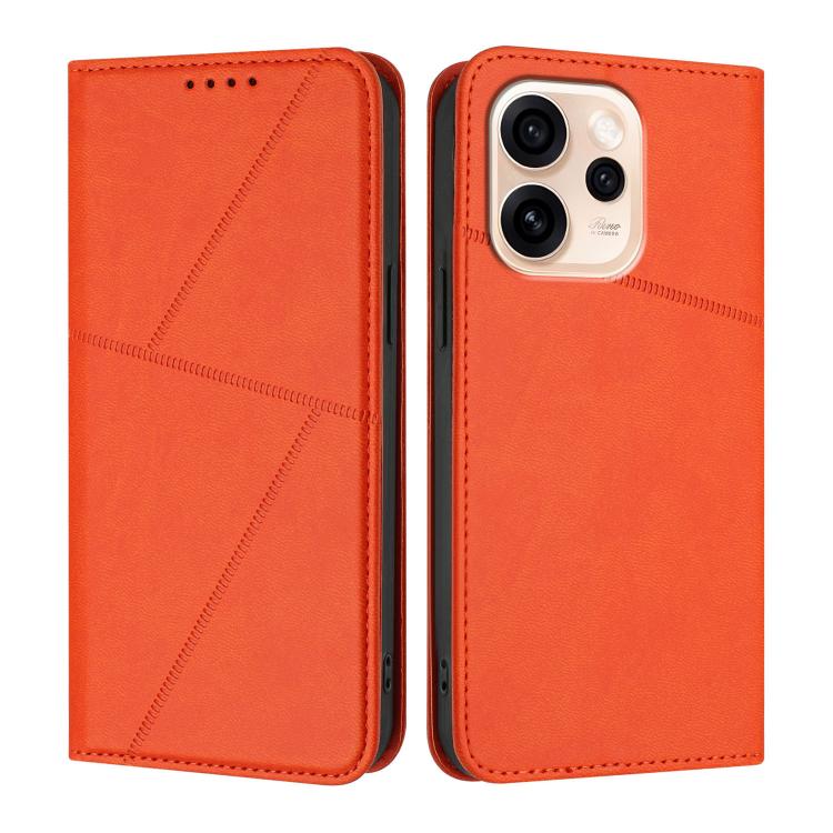 For OPPO Reno15 Pro Max 5G Global Strong Magnetic Frosted Flip Leather Phone Case