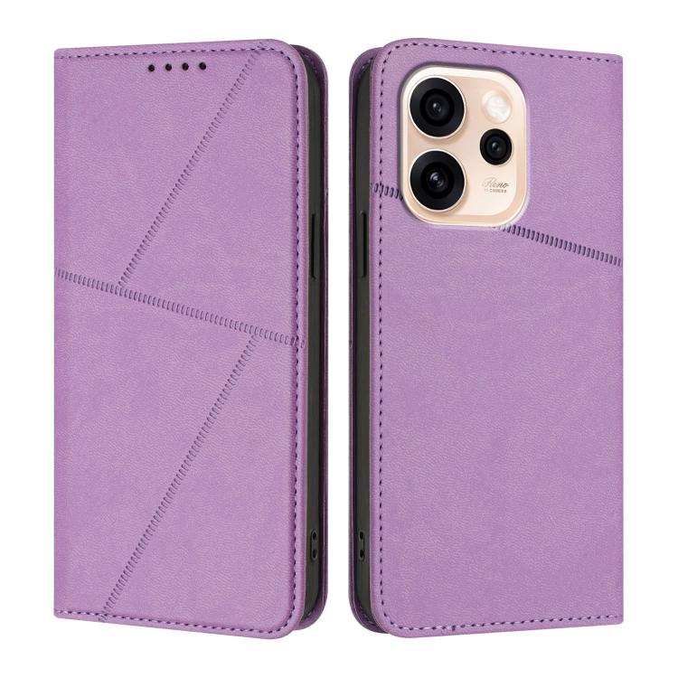For OPPO Reno15 F 5G Global Strong Magnetic Frosted Flip Leather Phone Case