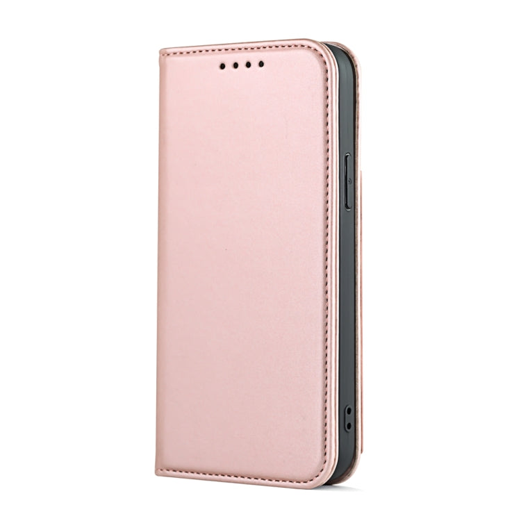 For iPhone 12 Pro Max Strong Magnetism Shockproof Horizontal Flip Liquid Feel Leather Case with Holder & Card Slots & Wallet