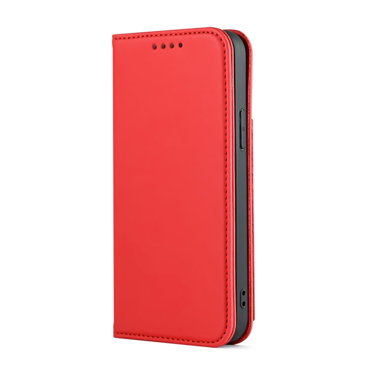 For iPhone 12 Pro Max Strong Magnetism Shockproof Horizontal Flip Liquid Feel Leather Case with Holder & Card Slots & Wallet