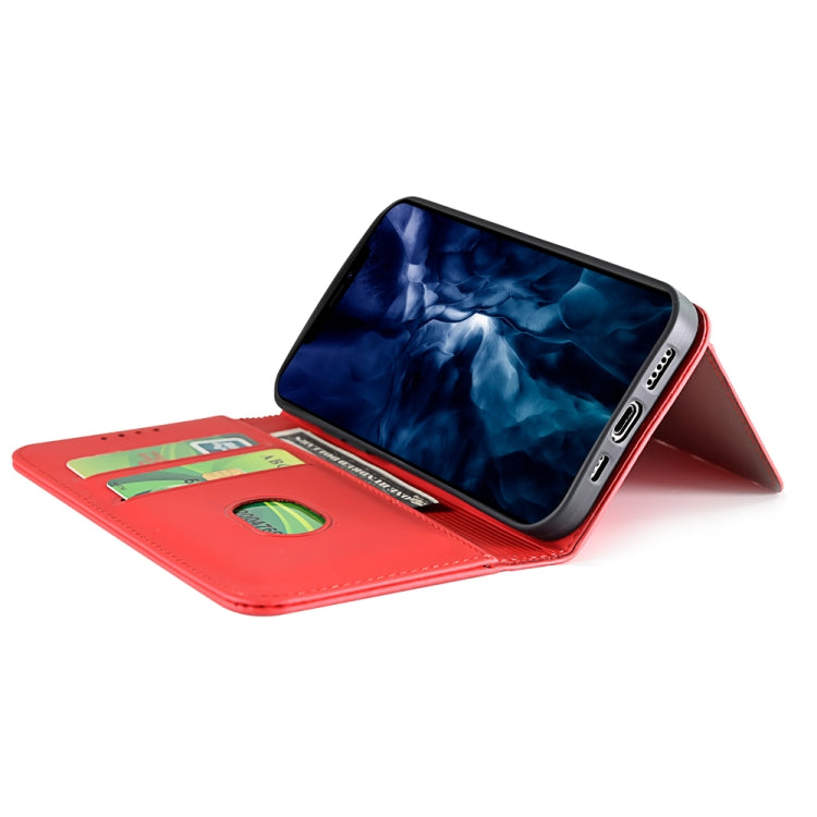 For iPhone 12 Pro Max Strong Magnetism Shockproof Horizontal Flip Liquid Feel Leather Case with Holder & Card Slots & Wallet