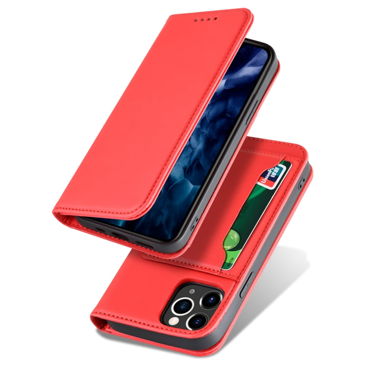 For iPhone 12 Pro Max Strong Magnetism Shockproof Horizontal Flip Liquid Feel Leather Case with Holder & Card Slots & Wallet