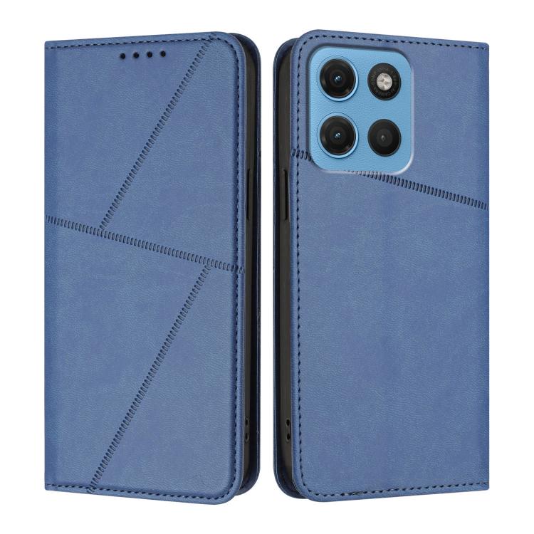 For Motorola Moto G67 5G / G77 5G Strong Magnetic Frosted Flip Leather Phone Case