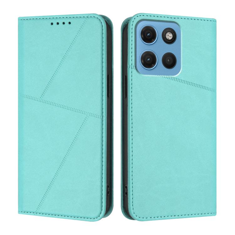 For Motorola Moto G67 5G / G77 5G Strong Magnetic Frosted Flip Leather Phone Case