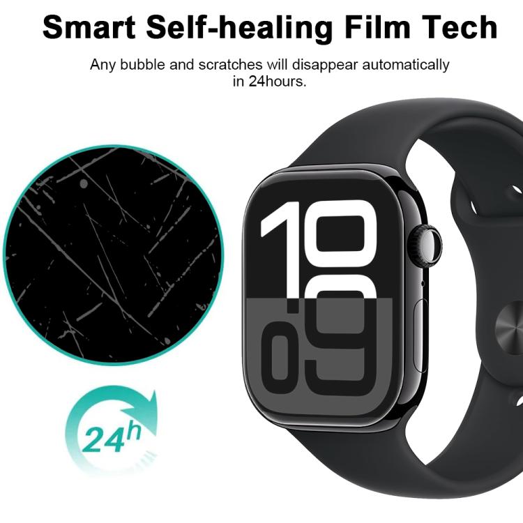 For Apple Watch Series 11 / 10 46mm 5pcs xDfind Soft Hydrogel Film Full Cover Front Protector