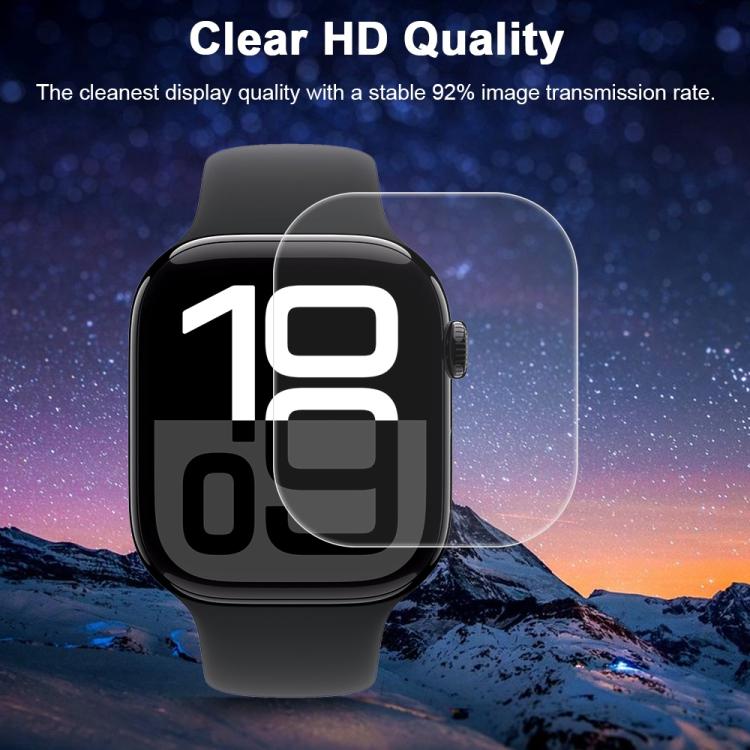 For Apple Watch Series 11 / 10 46mm 5pcs xDfind Soft Hydrogel Film Full Cover Front Protector