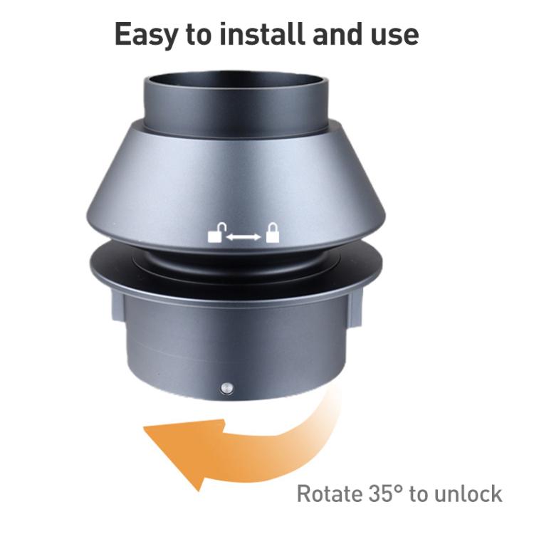 For Barsetto Coffee Grinder Powder Blowing Bean Bin Storage Container - Black