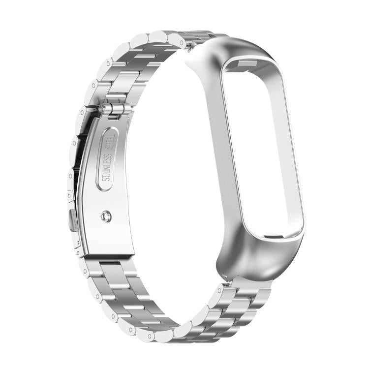 For Samsung Galaxy Fit 2 xDfind Metal Frame Integrated Three-beads Steel Watch Band