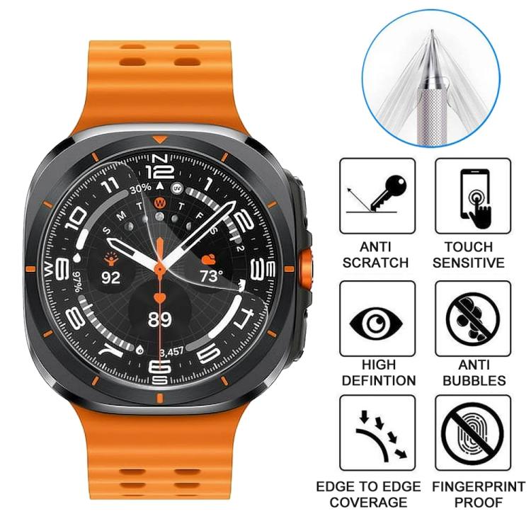 For Samsung Galaxy Watch Ultra / Ultra 2025 5pcs xDfind Soft Hydrogel Film Full Cover Front Protector