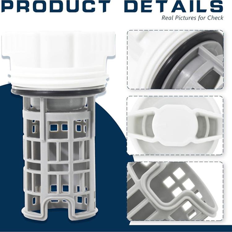 Washing Machine Drain Pump Filter For Samsung DC97-16991B - White Grey