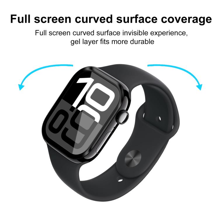 For Apple Watch Series 11 / 10 46mm 2pcs xDfind Curved 3D Composite Material Soft Film Screen Protector