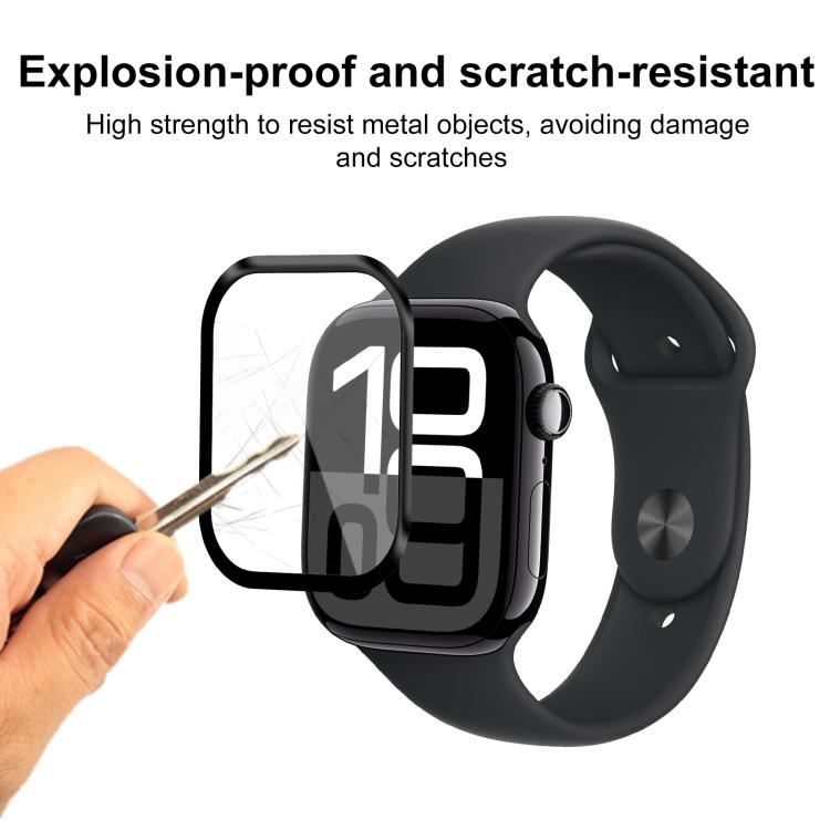 For Apple Watch Series 11 / 10 46mm 2pcs xDfind Curved 3D Composite Material Soft Film Screen Protector