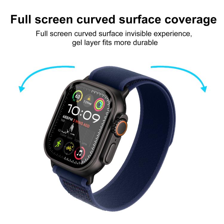 For Apple Watch Ultra 3 / 2 / 1 49mm 2pcs xDfind Curved 3D Composite Material Soft Film Screen Protector