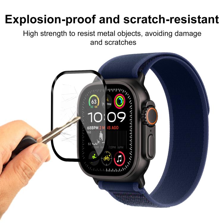 For Apple Watch Ultra 3 / 2 / 1 49mm 2pcs xDfind Curved 3D Composite Material Soft Film Screen Protector