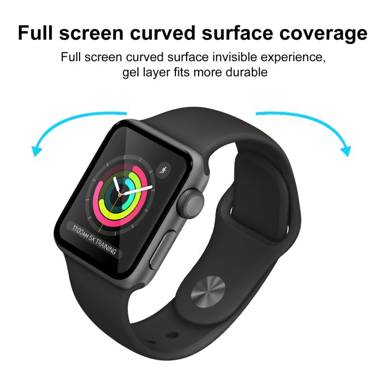 For Apple Watch Series 3&2&1 42mm 2pcs xDfind Curved 3D Composite Material Soft Film Screen Protector
