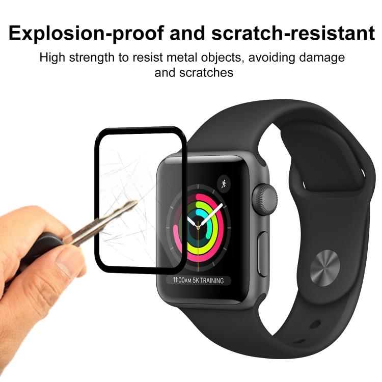 For Apple Watch Series 3&2&1 42mm 2pcs xDfind Curved 3D Composite Material Soft Film Screen Protector
