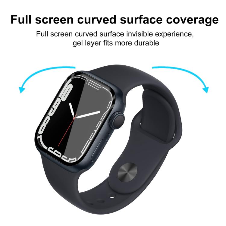 For Apple Watch Series 9 / 8 / 7 45mm 2pcs xDfind Curved 3D Composite Material Soft Film Screen Protector