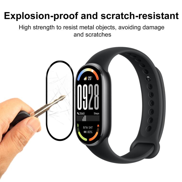 For Xiaomi Smart Band 10 2pcs xDfind Curved 3D Composite Material Soft Film Screen Protector