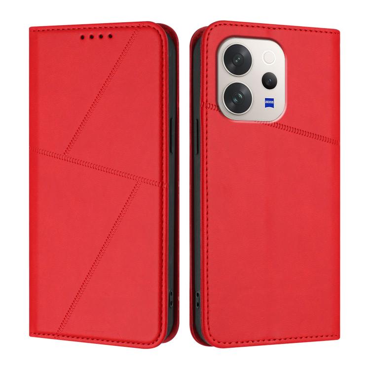 For vivo V70 5G Strong Magnetic Frosted Flip Leather Phone Case