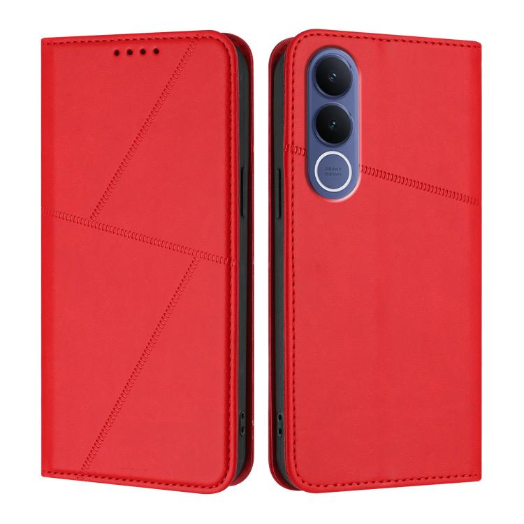 For vivo V70 FE 5G Strong Magnetic Frosted Flip Leather Phone Case