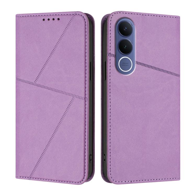 For vivo V70 FE 5G Strong Magnetic Frosted Flip Leather Phone Case