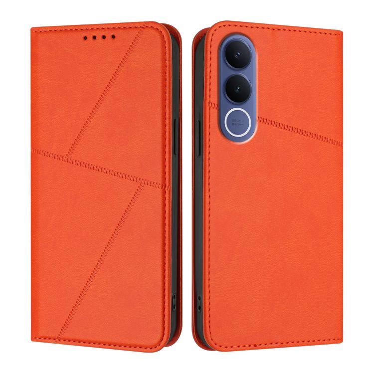 For vivo V70 FE 5G Strong Magnetic Frosted Flip Leather Phone Case