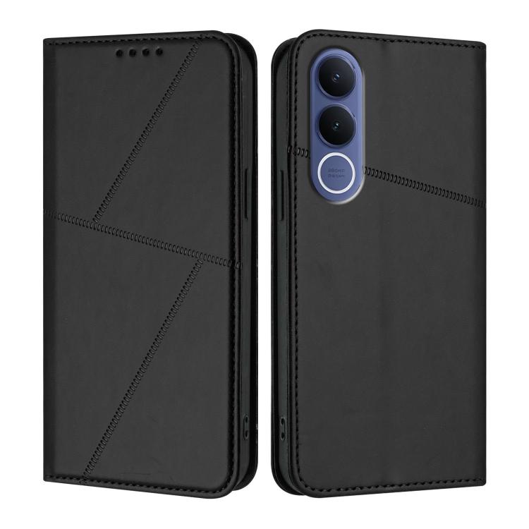 For vivo V70 FE 5G Strong Magnetic Frosted Flip Leather Phone Case