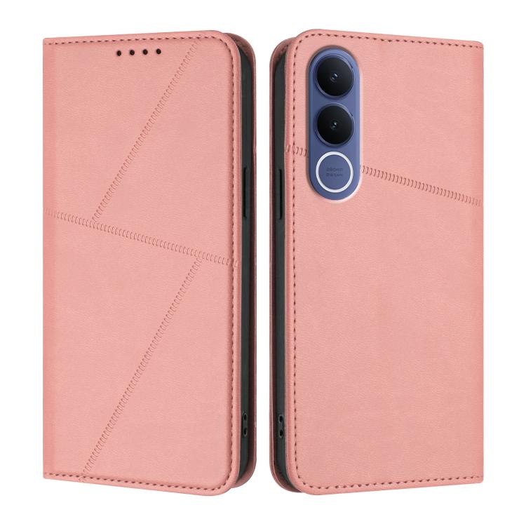 For vivo V70 FE 5G Strong Magnetic Frosted Flip Leather Phone Case