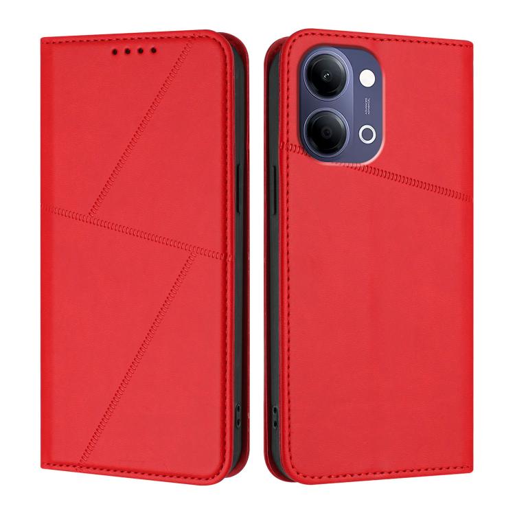 For vivo Y21 5G 2026 / Y05 4G Strong Magnetic Frosted Flip Leather Phone Case