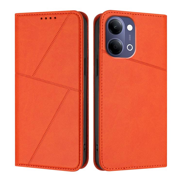 For vivo Y21 5G 2026 / Y05 4G Strong Magnetic Frosted Flip Leather Phone Case