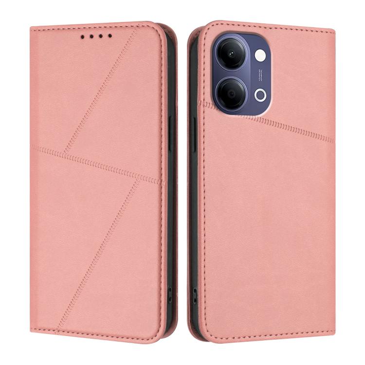 For vivo Y21 5G 2026 / Y05 4G Strong Magnetic Frosted Flip Leather Phone Case