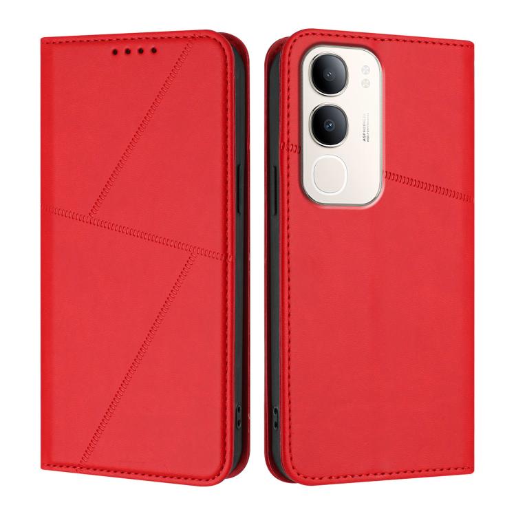 For vivo Y37t 5G / Y50e / Y50s 5G Strong Magnetic Frosted Flip Leather Phone Case