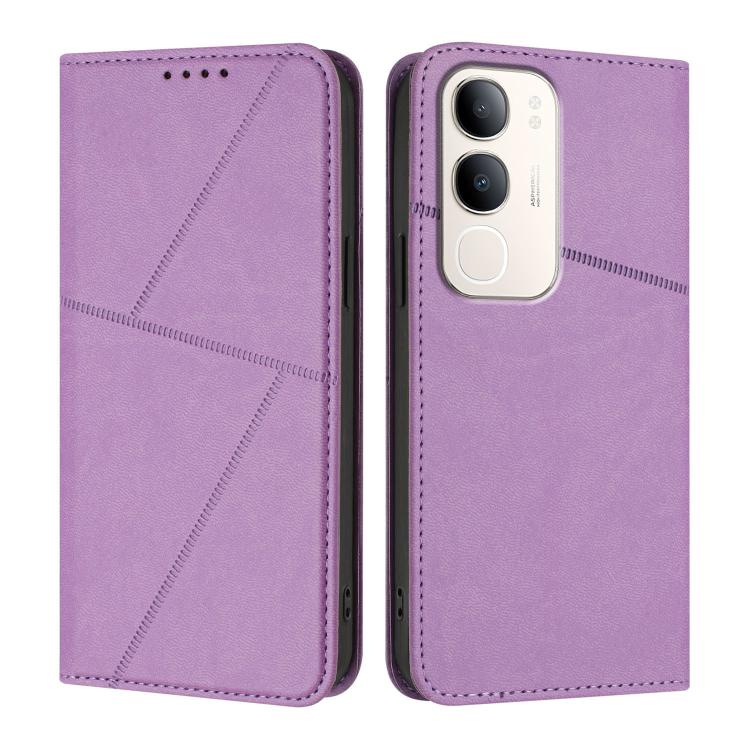 For vivo Y37t 5G / Y50e / Y50s 5G Strong Magnetic Frosted Flip Leather Phone Case