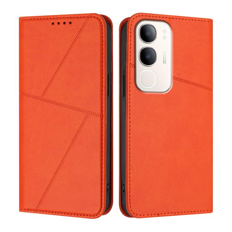 For vivo Y37t 5G / Y50e / Y50s 5G Strong Magnetic Frosted Flip Leather Phone Case