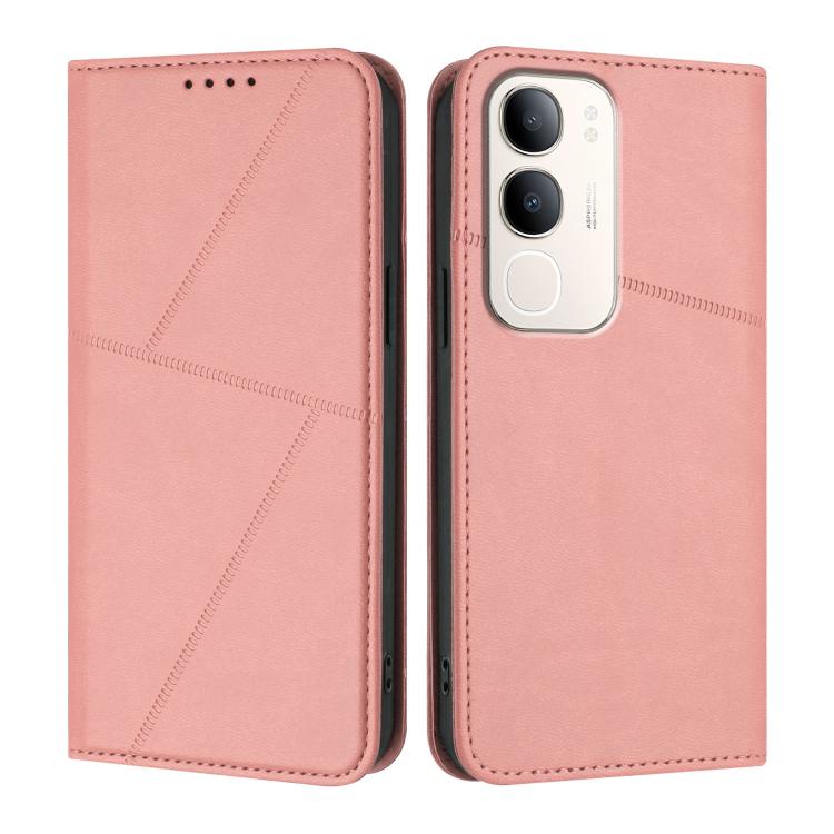 For vivo Y37t 5G / Y50e / Y50s 5G Strong Magnetic Frosted Flip Leather Phone Case