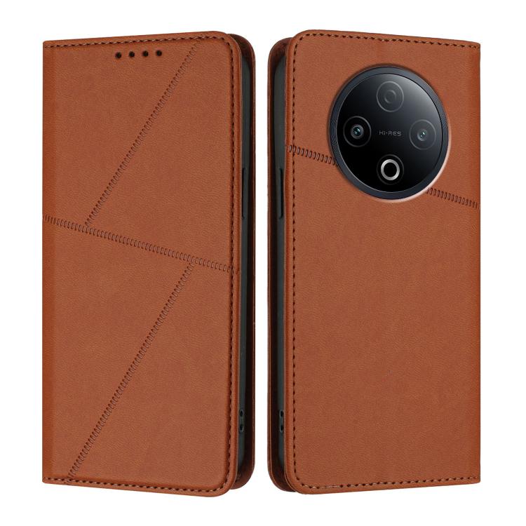 For vivo Y500 5G Strong Magnetic Frosted Flip Leather Phone Case
